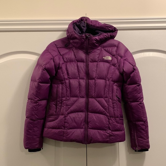 EUC The North Face Destiny down filled dark purple puffer jacket - Picture 3 of 17